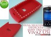 HUSA ROSIE SILICON CU PIETRICELE SONY ERICSSON VIVAZ U5I - TRANSPORT GRATUIT