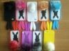 husa carcasa silicon cauciuc iphone 4 / iphone 4s rabbit iepure bunny rabito cu urechi si coada pufoasa de iepuras diverse culori ambalata in cutie