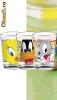 Set 3 pahare sticla Loony Tunes 39 cl