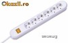 Bachmann SMART 6 prize schuko intrerupator cablu alimentare 1.5 m protectie supratensiuni - 381.250K