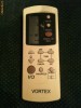 Telecomanda  AER CONDITIONAT , MARCA  VORTEX ,  ORIGINALA.