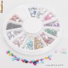 Carusel cu strasuri colorate Nr 6, decoratii, decoratiuni strasuri 2mm, 1800 buc ,nail art 3D, pentru unghii false sau naturale
