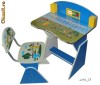 Birou copii cu scaunel reglabile HC86 Babyland albastru