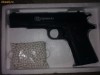 Pistol cu aer comprimat Colt 1911 A1 airsoft manual + bile