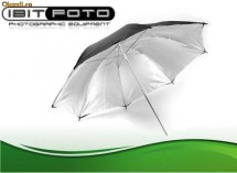 Umbrela reflexie Argintiu / Negru cu diametru 83cm Studio Umbrela Silver / Black 83 cm foto