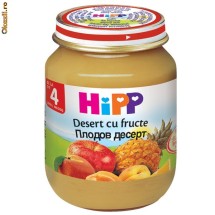 HiPP Piure Desert cu fructe - 125gr foto