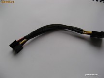 Adaptor Alimentare Molex 4 pini la Alimentare Floppy FDD 2 mufe foto