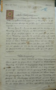 Document , Campulung , Bucovina , 1912 foto