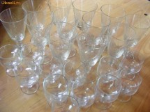 PAHARE VIN -CONIAC,VECHI,CRISTAL BACCARAT ,2 SETURI,24 piese foto