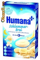Cereale Humana de noapte cu banane si fulgi de ovaz Transport gratuit foto