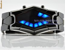 Super ceas-uri de mana cu led-uri: Sauron! Barbatesc, unisex. Cifrat, la fel ca un ceas binar.