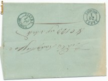 RFL 1859 plic oficial cu stampile din Piatra si Iasi foto