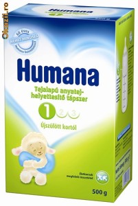 Lapte praf Humana 1, 500 gr foto