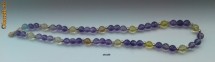 COLIER DIN AMETHYSTE NATURALE FATETATE SI CITRINE FATETATE foto