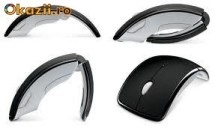 Mouse optic wireless pliabil USB receveir nano USB 2,4 Ghz Model NOU