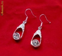 Cercei DIAMONDS of BEAUTY ,marimi si design unicat C40 foto