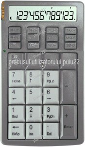 Tastatura numerica cu calculator de birou 4522 foto