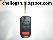 Carcase cheie chei Mercedes briceag 3 butoane plus buton panica foto