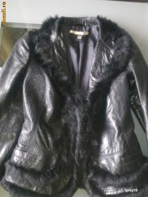 GECUTA ROBERTO CAVALLI CU CHINCHILLA,ORIGINALA,SUPERBA! foto