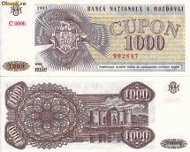 MOLDOVA 1.000 cupon 1993 UNC!!!