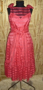 Rochie de seara  din organza, vintage,anii 60 foto