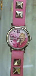 Ceas fetite HANNAH MONTANA, original, purtat de cateva ori, bratara roz - MADE IN U.S.A foto