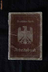 Arbeitsbuch, Reich german, 1935. foto