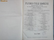 Pandectele romane pe anul 1925 foto