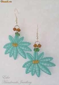 Cercei Handmade - Watter Lilly (cer00013) foto