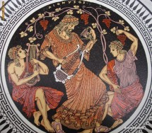 Farfurie greceasca Dionysos foto