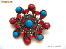 BROSE SUPERBE DE LUX ,MARCAiDEI PARIS, BROSE METALE SI PIETRE! OKAZIE! foto