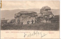 Muntii Bucegi-Babele, stanci pe Muntele Caraiman, datata 1901 foto
