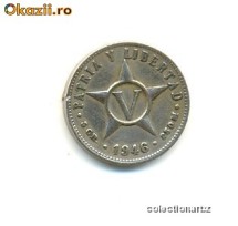 Cuba-5 centavos 1946