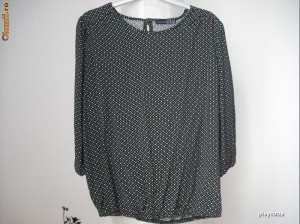 PRIMARK ATMOSPHERE POLKA DOT PRINT BLOUSE-BLUZA CU BULINE foto