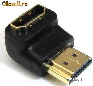 Adaptor HDMI cot la 90 grade tata - mama foto mare