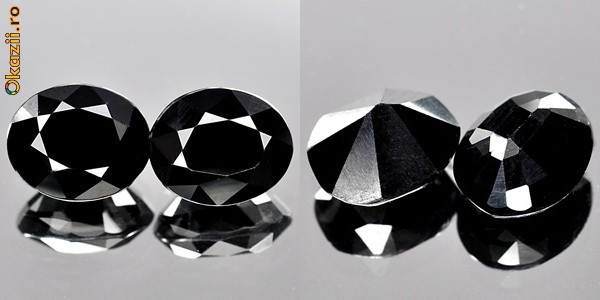 LOT SPINEL NATURAL NEGRU  3.80 CT foto mare