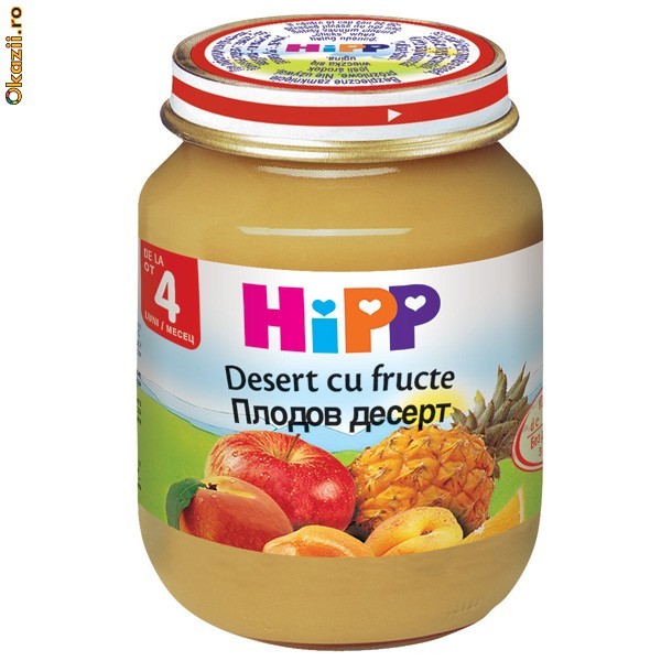 HiPP Piure Desert cu fructe - 125gr foto mare