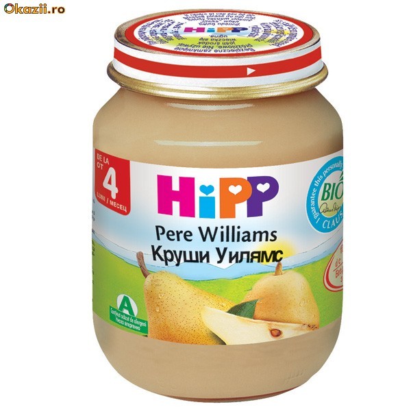 HiPP Piure Pere Williams - 125gr foto mare