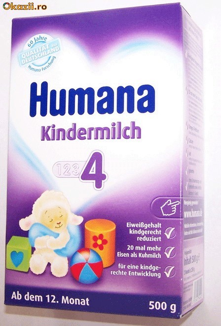 Lapte praf Humana 4 ( junior ) Transport gratuit ! foto mare