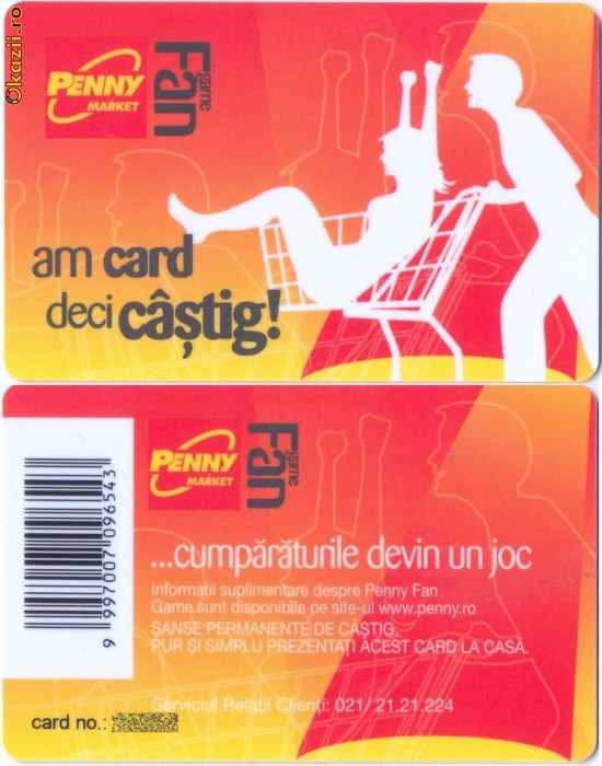Card PENNY MARKET de colectie foto mare