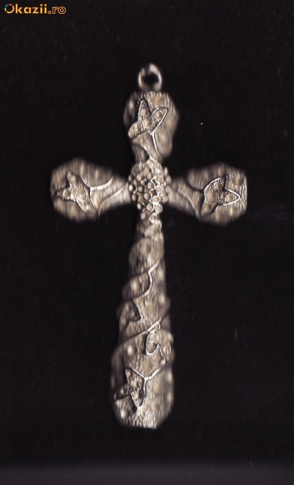 CRUCE ARGINTATA 10 CM foto mare