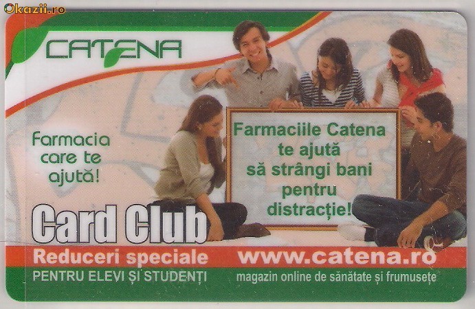 Card fidelitate - farmacia Catena foto mare