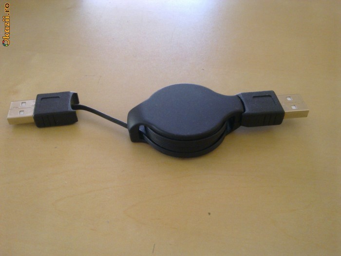 cablu USB MB-4251 2.0 retractabil USB A/M-USB A/M foarte util foto mare