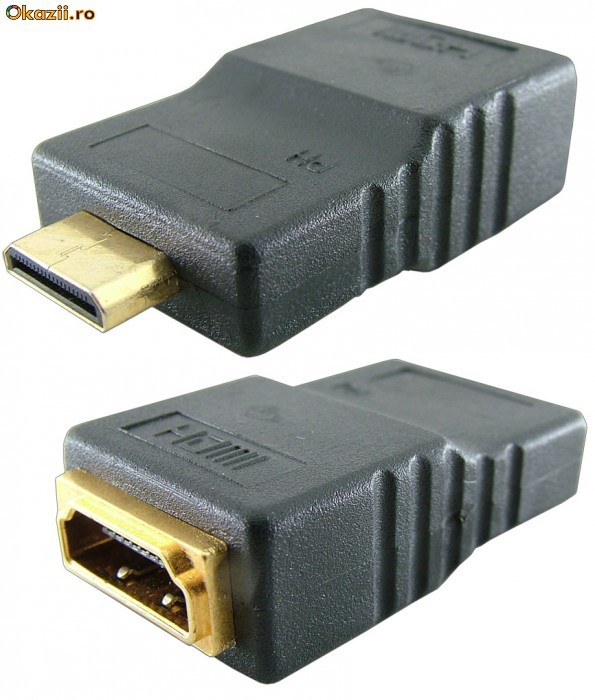 Adaptor mini HDMI, tata -> HDMI, mama-6925 foto mare