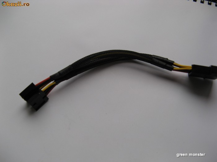 Adaptor Alimentare Molex 4 pini la Alimentare Floppy FDD 2 mufe foto mare