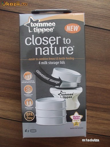 Set 4 capace pentru stocare lapte Tommee Tippee -15 lei foto mare