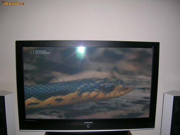 VAND ORI SCHIMB PLASMA SAMSUNG 127 cm URGENTTT.defecta.are sunet si nu mai are imagine eventual cumpar acelasi model cu display spart dar intreaga. foto mare