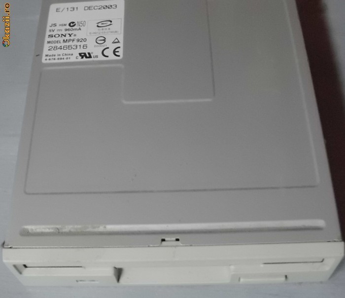 Floppy alb SONY mpf920 (Livrare Gratuita) foto mare