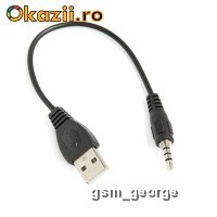 MP3 MP 3 CABLU DATE DE TRANSFER CU MUFA DE 3.5MM JACK foto mare