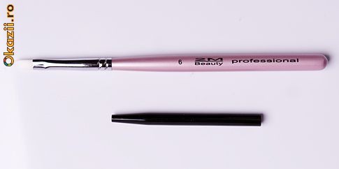 Pensula gel 2M pink nr. 6 foto mare